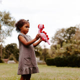 Stegosaurus Plush Dino Rattle - Pink
