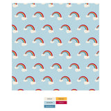 Print Girl's Underwear in Spring Sky Rainbows: L-10/12