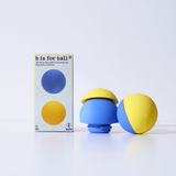 B is for ball® - 2-Ball Set | Sensory, Bath & Open Play: Navy & Golden Yellow