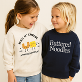 Kids long sleeve shirt - mac n cheese - toddler sweatshirt: 4T