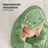 KeaBabies Cuddle Baby Hooded Towel: Alligator / Regular