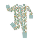 Garden Meadow Romper Pajamas: 6-12M