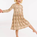 Spring Goose Bamboo Dress: 4T