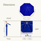 New! Royal Blue Kids Eco-Friendly Duckling Umbrella: Blue