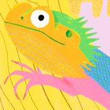 BEARDY DRAGON - Birthday Card