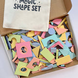 Magic Shape Set - Soft Foam Magnetic Shapes for Building and Play