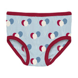 Print Girl's Underwear in Spring Sky Birthday: XS-5/6