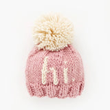 Hi. Rosy Hand Knit Beanie Hat Baby & Kids: M (6-24 months)