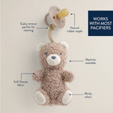 *NEW OPTIONS* Bitzy Pal Natural Rubber Pacifier & Plush: Cow
