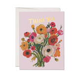 Ranunculus Bouquet greeting card: Single