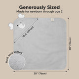 KeaBabies Cuddle Baby Hooded Towel: Elephant / Regular