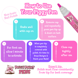 Piggy Pen Display Non-Toxic Kids Nail Polish