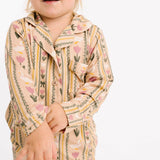 Spring Goose Bamboo Button Up Set: 4T
