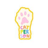Cat Person Sticker