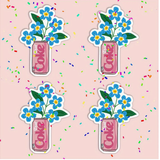 Diet Coke Flower Can Sticker