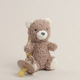 *NEW OPTIONS* Bitzy Pal Natural Rubber Pacifier & Plush: Cow