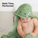 KeaBabies Cuddle Baby Hooded Towel: Alligator / Regular