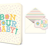 Bonjour, Baby! Deluxe Greeting Card