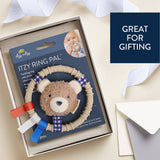 *NEW* Itzy Ring Pal™ - Teething Ring with Plush Character: Taupe Bear