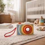 Wooden Camera Toy, Montessori Pretend Play, Baby or Toddler