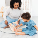 Wooden Busy Board, Montessori Interactive Activity Board