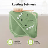 KeaBabies Cuddle Baby Hooded Towel: Alligator / Regular
