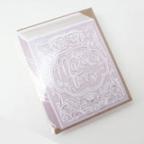 Mazel Tov Greeting Card - Mauve