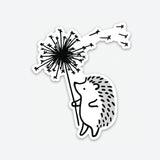 White Dandelion Sticker (Matte)