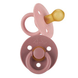 *NEW SIZE* Itzy Soother™ Natural Rubber Paci Sets: Coconut + Toast 6-18 M