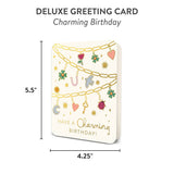 Charming Birthday Deluxe Greeting Card