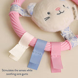 *NEW* Itzy Ring Pal™ - Teething Ring with Plush Character: Taupe Bear