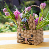 Recycled Paper Bunny Shaped Basket | Easter Basket |