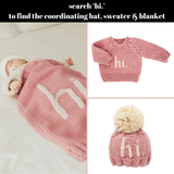 Hi. Rosy Hand Knit Beanie Hat Baby & Kids: S (0-6 months)