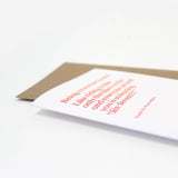 Funny Teacher Thank You Card