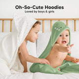 KeaBabies Cuddle Baby Hooded Towel: Alligator / Regular