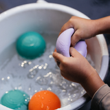 B is for ball® - 2-Ball Set | Sensory, Bath & Open Play: Orange & Lilac