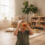 Wooden Camera Toy, Montessori Pretend Play, Baby or Toddler