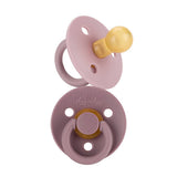 *NEW SIZE* Itzy Soother™ Natural Rubber Paci Sets: Coconut + Toast 6-18 M
