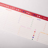 Meal Planner and Shopping List Set, Floral