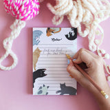Cat Notepad | Cute Cat Notepad | Notepad for Cat Lovers